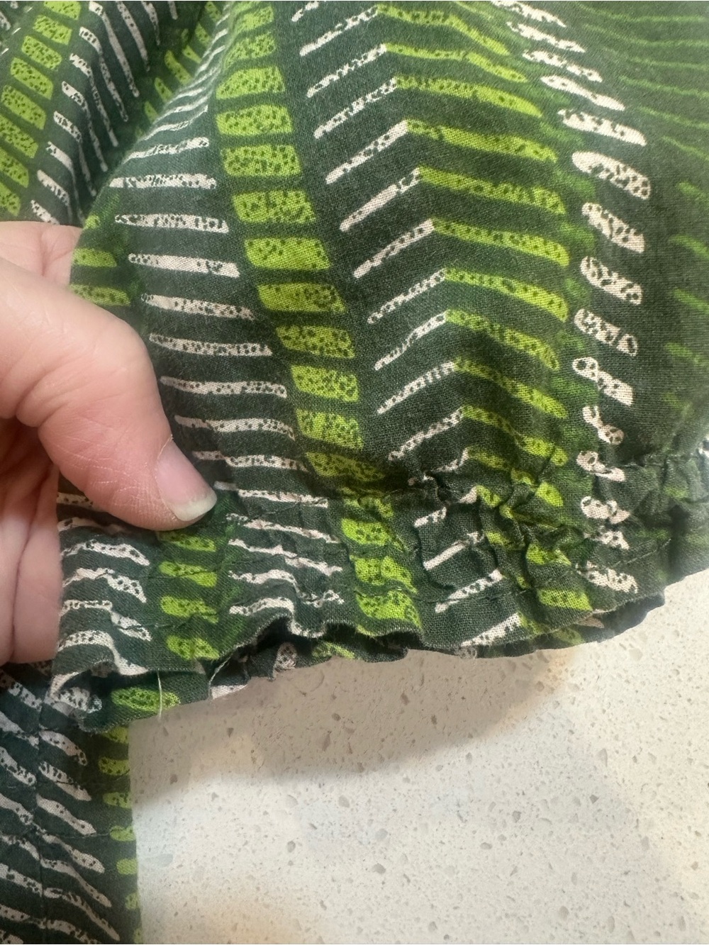 🩵$5 Izod Green Boat Neck Blouse size large - Picture 9 of 9